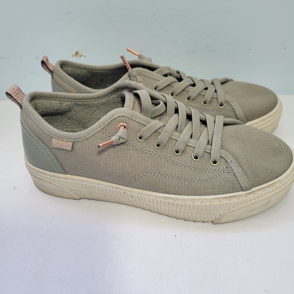 Skechers Bobs Copa Women's Green Vegan, Washable Sneakers Size 8  91026-2986 - Picture 4 of 7